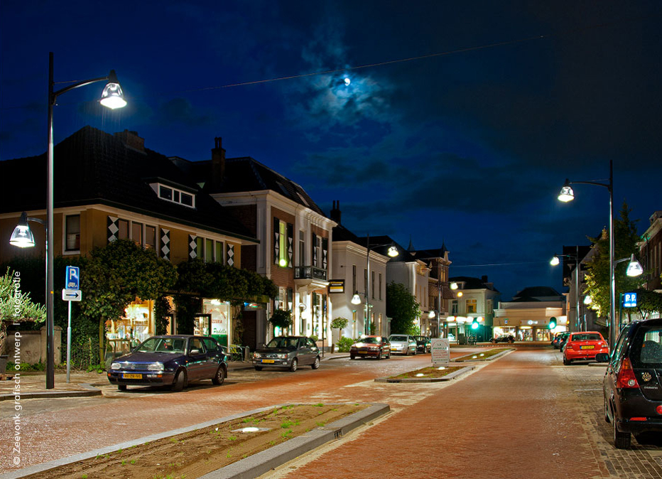 Foto van de straatverlichting in Velp.