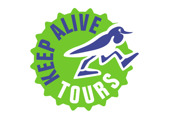 Logo voor reisorganisatie Keep Alive Tours.