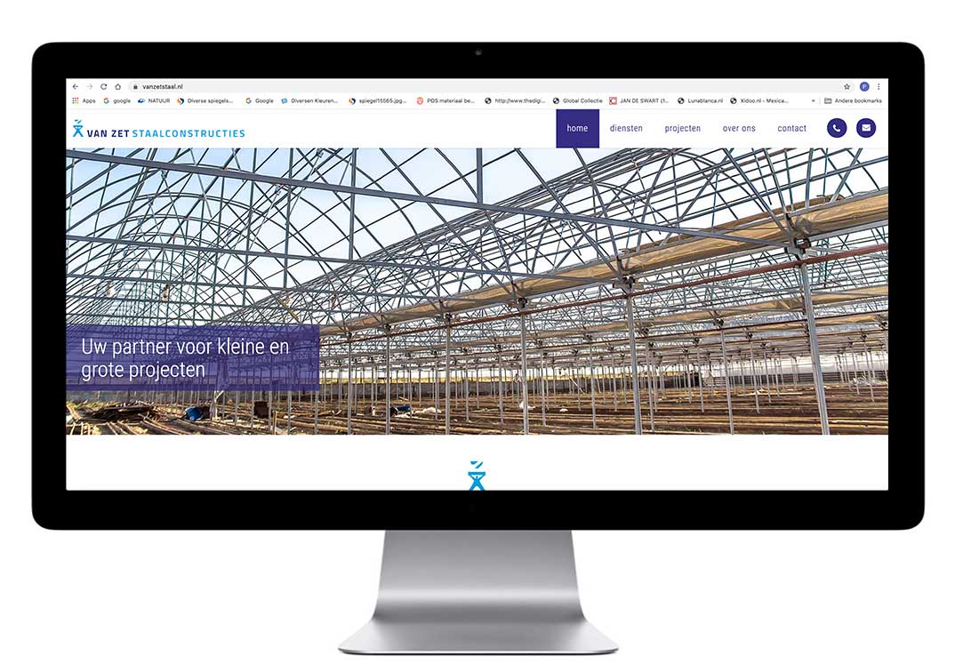 Grafische vormgeving voor Van Zet Staalconstructies