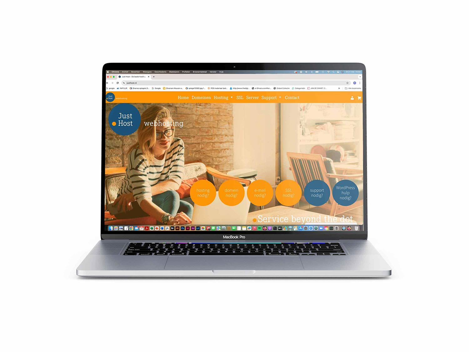 Huisstijl en webdesign voor Just Host
