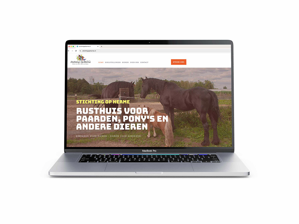webdesign en fotografie voor Stichting Opherme